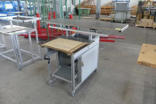 Werktafel, rolbaar