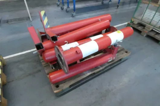 Partij stootbescherming, met pallet