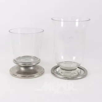 2 vases en verre