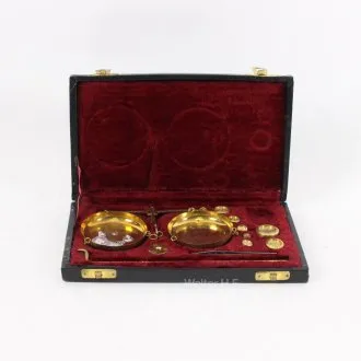 Balance de précision dans un coffret