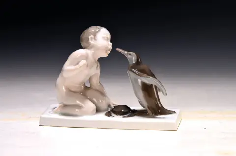 Figurine en porcelaine, Rosenthal, Selb-Bavaria, vers 1924, Brotneid, num. K 84, dess.