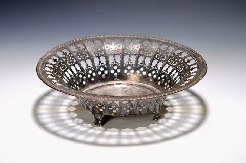 Panier avec travail ajouré, Bruckmann & Söhne, Heilbronn, 20e s., argent 800