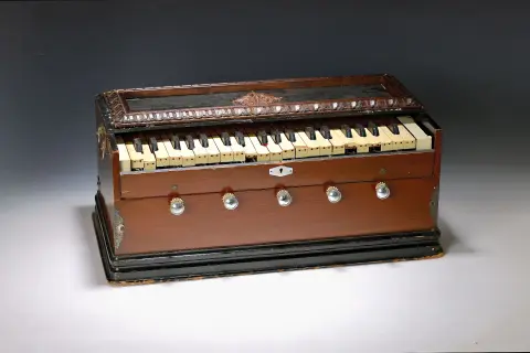 Automate musical/Polyphon, modèle "Troubadour" avec disques, allemand, vers 1900, brun