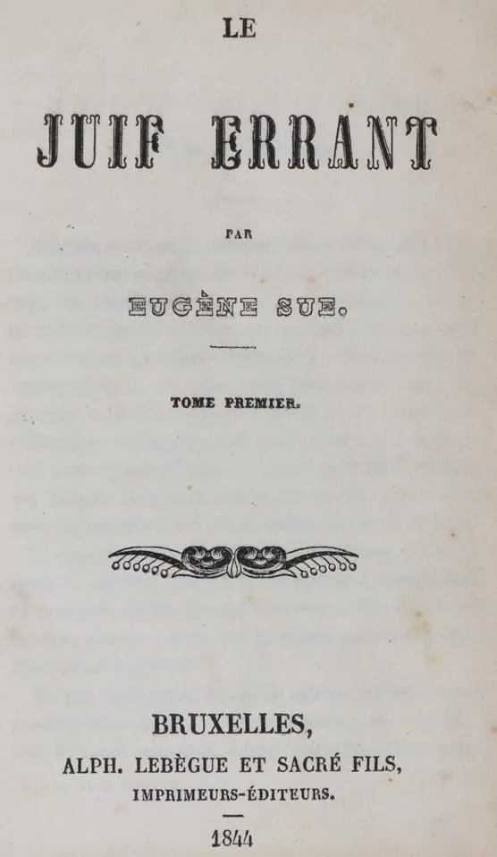 Sue,E. – Le juif errant