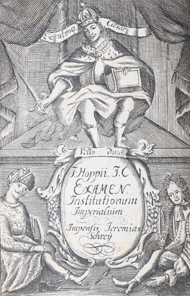 Hoppe,J. – Examen institutionum imperialium,..