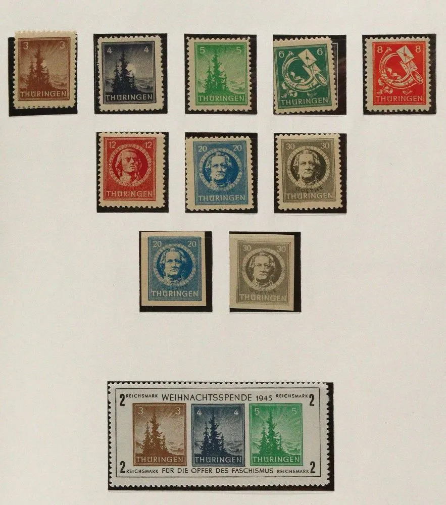 Briefmarken. – Nachkriegsdeutschland