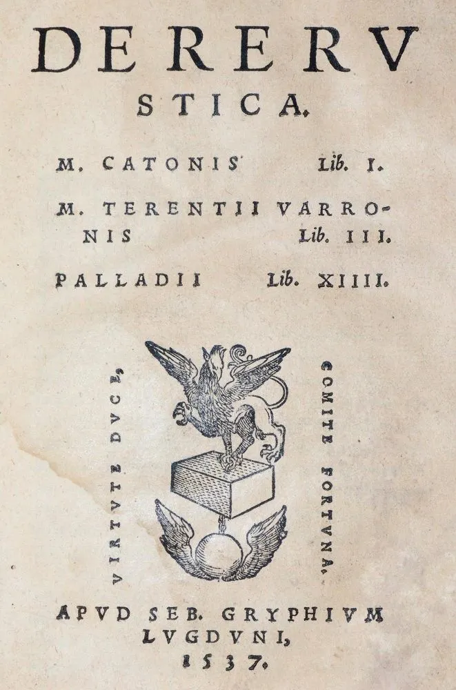 Cato, Terentius a Palladius – De re rustica