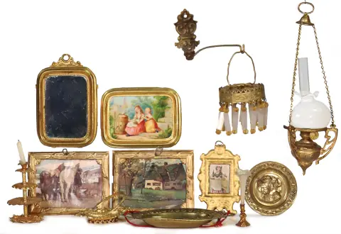 4 tableaux de maison de poupée