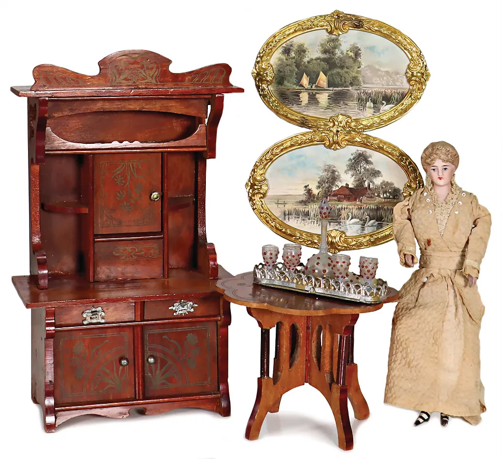 Éléments de décoration pour maison de poupée
