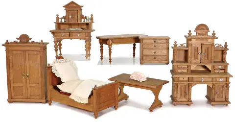 Lot de meubles de maison de poupée