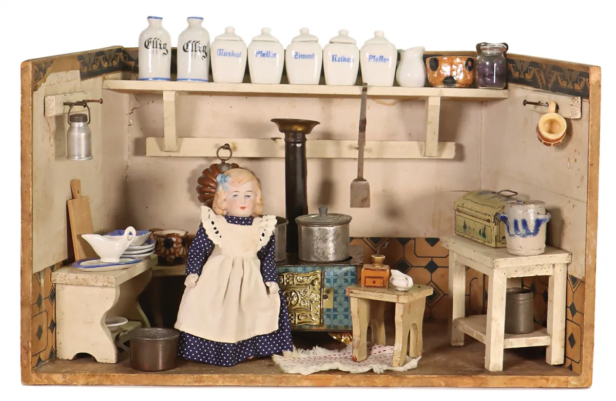 Kleine poppenhuiskeuken