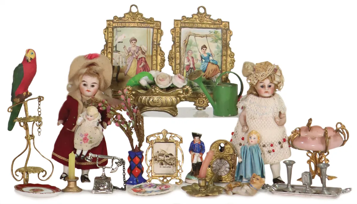 Lot poppenhuis decoratieaccessoires
