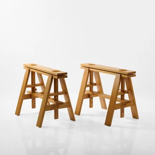 Achille Castiglioni – Two trestles for table 'Leonardo' - '2650', 1969 (design)