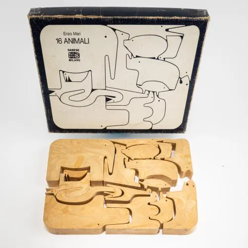 Enzo Mari – Puzzle '16 Animali' - '3015D', 1957 (projet)