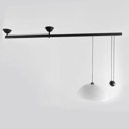 Vico Magistretti – Plafonnier à bras orientable 'Impiccato', 1970