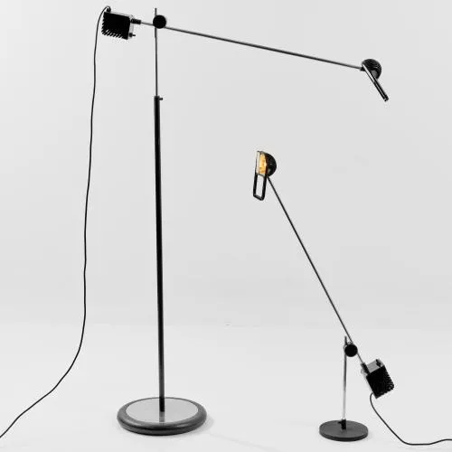 Jonathan De Pas , Donato D'Urbino , Paolo Lomazzi – Tisch- und Stehleuchte 'Maniglia', 1973 (Entwurf)