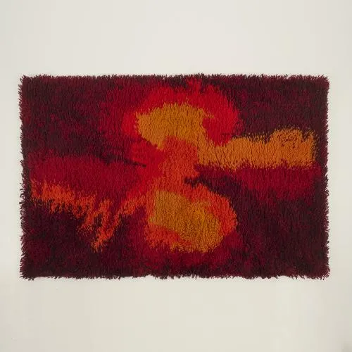 Карин Агнер Нильсен – Два ковра из серии 'Rya de Luxe', 1970-е годы (эскиз)