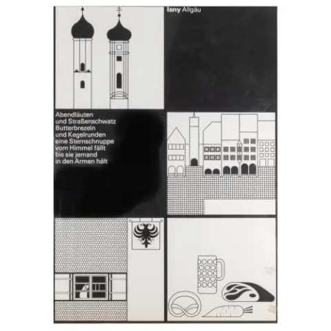 Otl Aicher – Quatre affiches publicitaires 'Isny, Allgäu', 1976-86