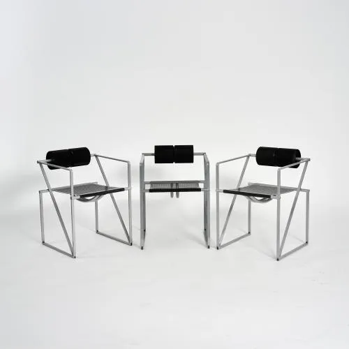 Mario Botta – Drie armstoelen 'Seconda', 1982 (ontwerp)