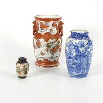 3 vases asiatiques