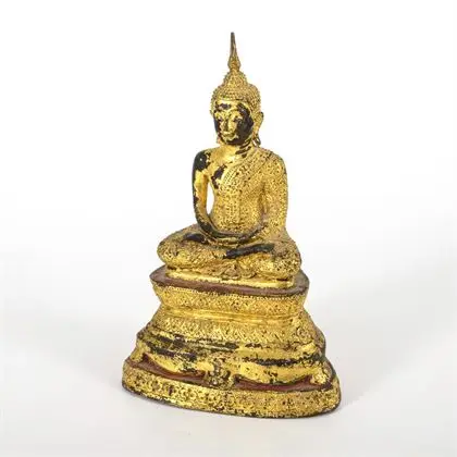 Bouddha sur socle multiple
