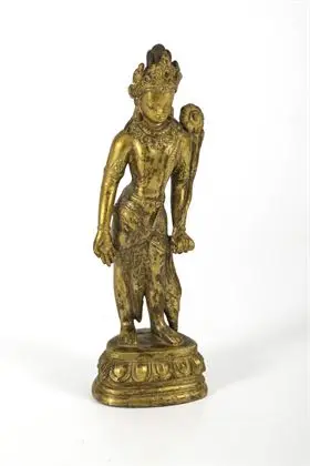 Bronze doré - Bodhisattva de la compassion
