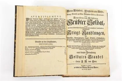 EOSANDER FREIHERR VON GÖTHE, Johann Friedrich Nilsson. "Durch Anweisung und Erfahrung Geübter Soldat"