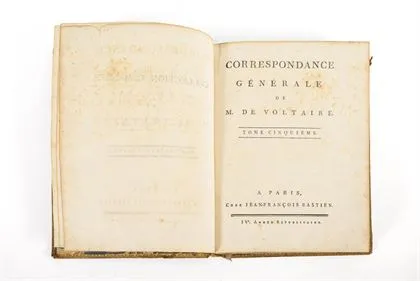 "Correspondance Générale de M. de Voltaire" - Tome cinquieme