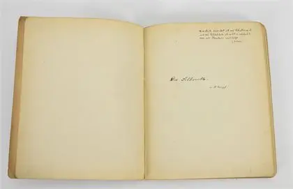 Manuscrit - "Die Silhoutte" de H. Kempf