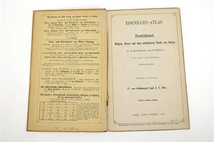 « Atlas des chemins de fer d'Allemagne, de Belgique, d'Alsace et de la partie la plus septentrionale de l'Italie »