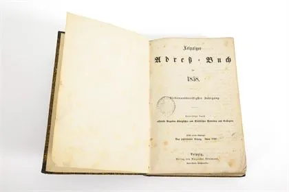 « Leipziger Adreß-Buch für 1858 »
