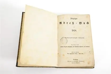 « Leipziger Adreß-Buch für 1858 »