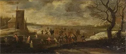 Barokk landskapsmaler: isfornøyelse