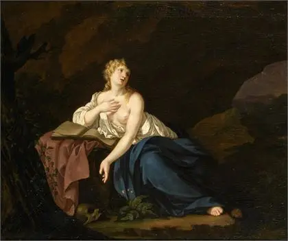 TISCHBEIN, Johann Heinrich I. (1722 Haina - 1789 Kassel). Den botferdige Maria Magdalena