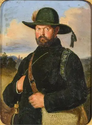 KINDERMANN, Adolph (1823 Lübeck - 1892 Hamburg). Portrett av Emil Georg Bohrisch (Borisch)