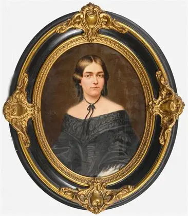 Ovalt portrett av Helene von Burgodorf