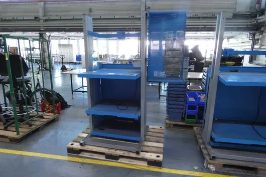Montagetafel, met pallet