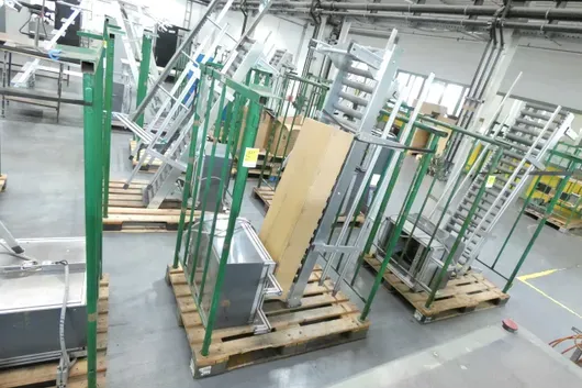 Konvolut Rollenband/Industriebedarf, mit Lagerrunge
