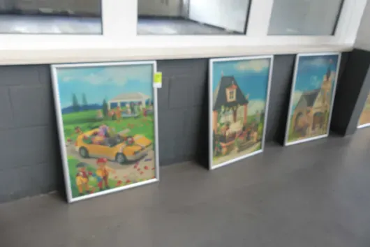 3x Wanddekoration