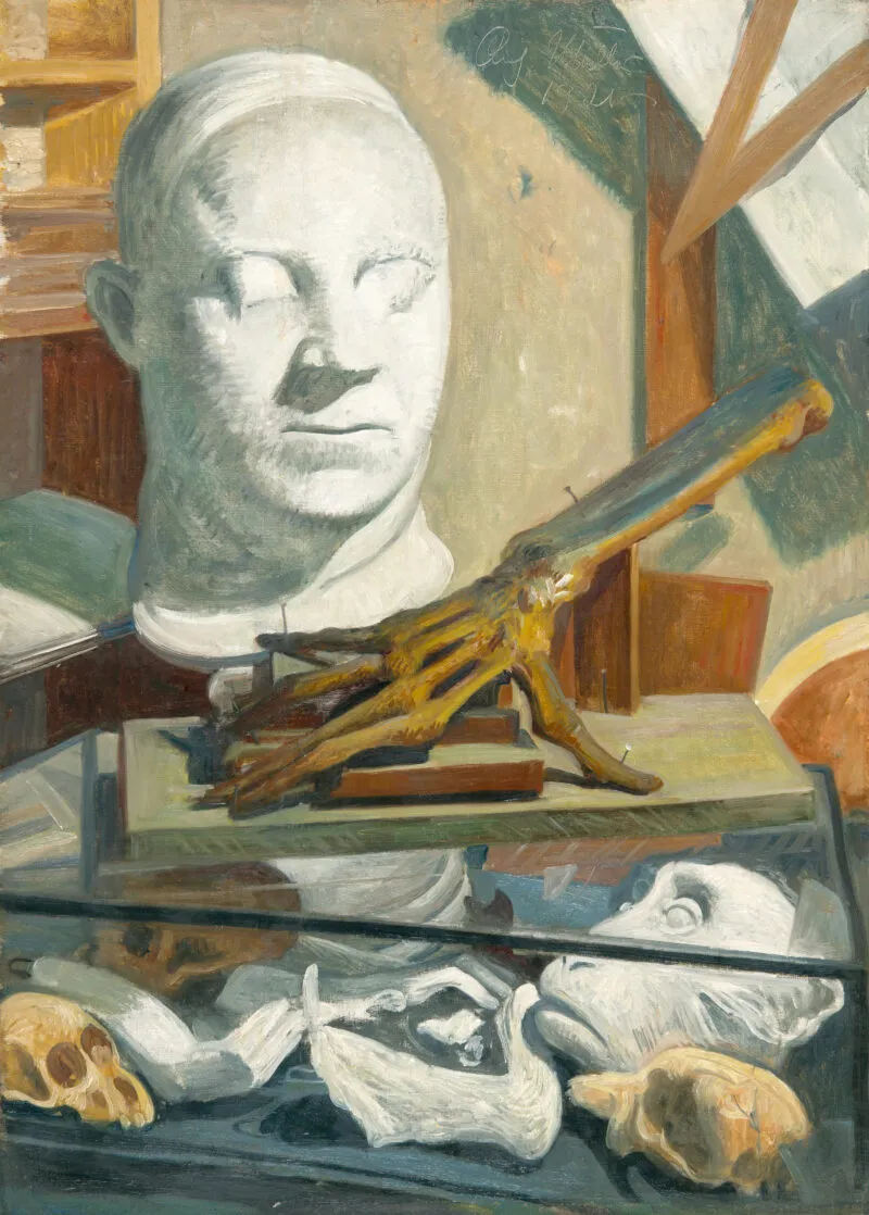 Müller, Richard – Atelierstilleben mit Selbstbildnis