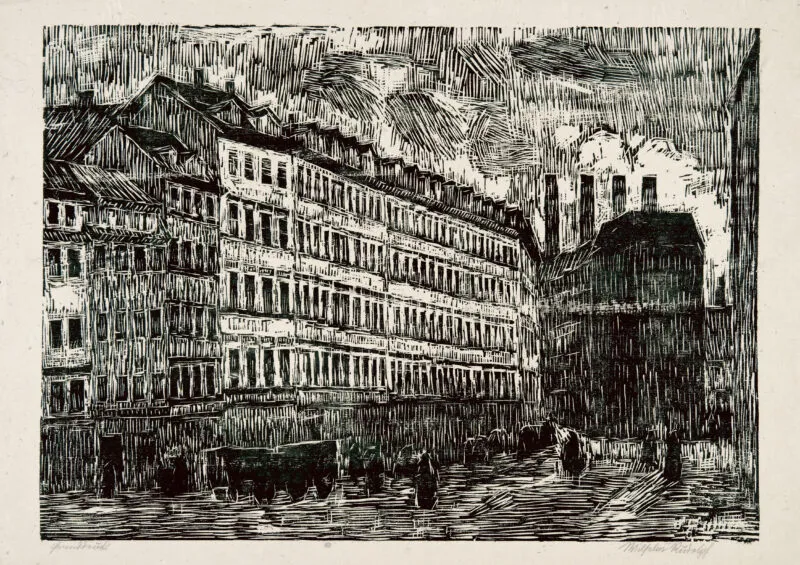Rudolph, Wilhelm – o.T. (Dresdner Straßenansicht)