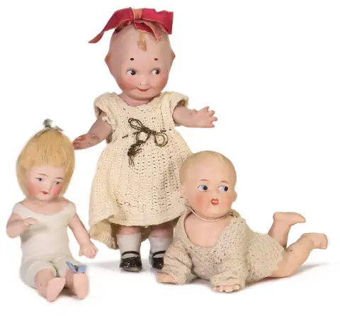 Kewpie, celobiskvitový