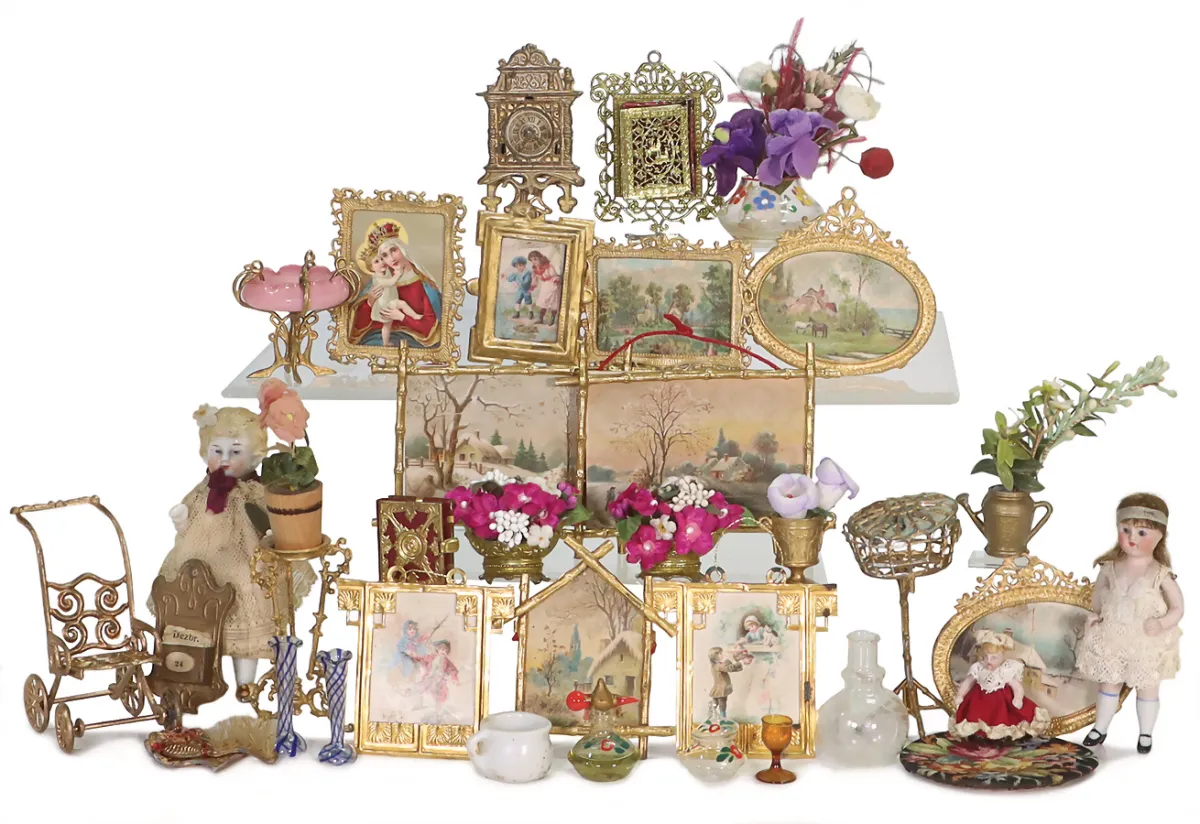 Lot de pièces décoratives pour maison de poupée