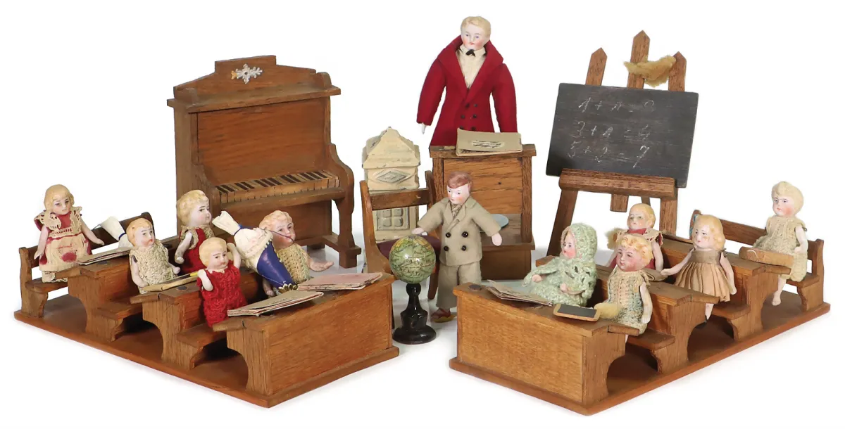 Éléments de décoration pour école de maison de poupée