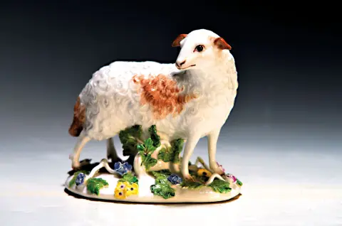 Figurine en porcelaine, "Mouton", Meissen, vers 1747-50, modèle P. Reinicke 1747, mouton debout