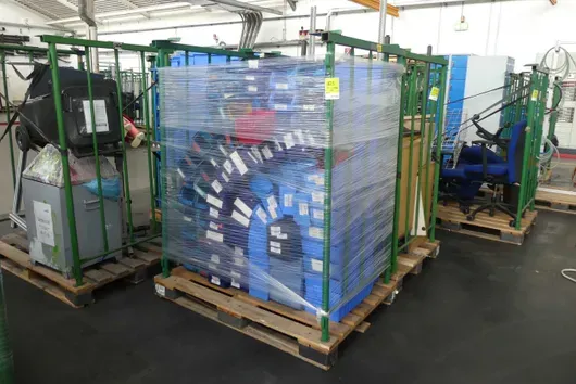 Posten Sichtlagerkästen, mit Lagerrunge