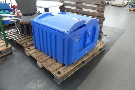 JUSTRITE industriële thermische transportcontainer, met pallet
