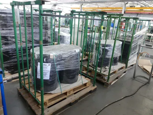 Konvolut PS Folien, Format 710 mm, 2300 my, mit 2x Lagerrunge