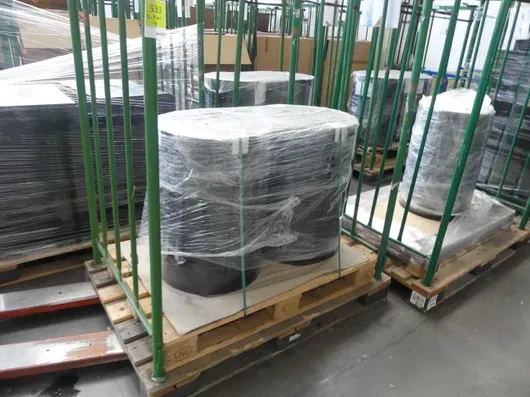 Konvolut PS Folien, Format 710 mm, 2300 my, mit 2x Lagerrunge
