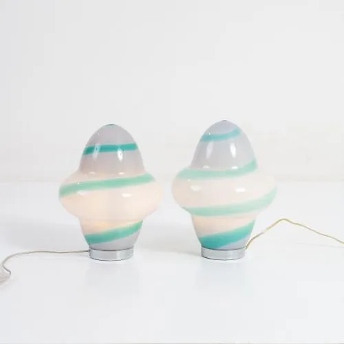 Associati Sottsass – Deux lampes de table 'Aero - Spira', 1994 (design)